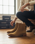 Regal Camel Suede Cuban Heel Chelsea Boot - Image 2