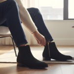 Regal Black Suede Cuban Heel Chelsea Boot